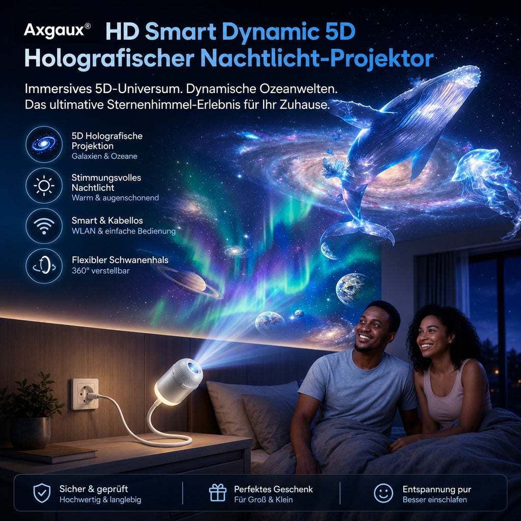 Nachtlicht-Projektor – Intelligenter holografischer Sternprojektor🐦‍🔥