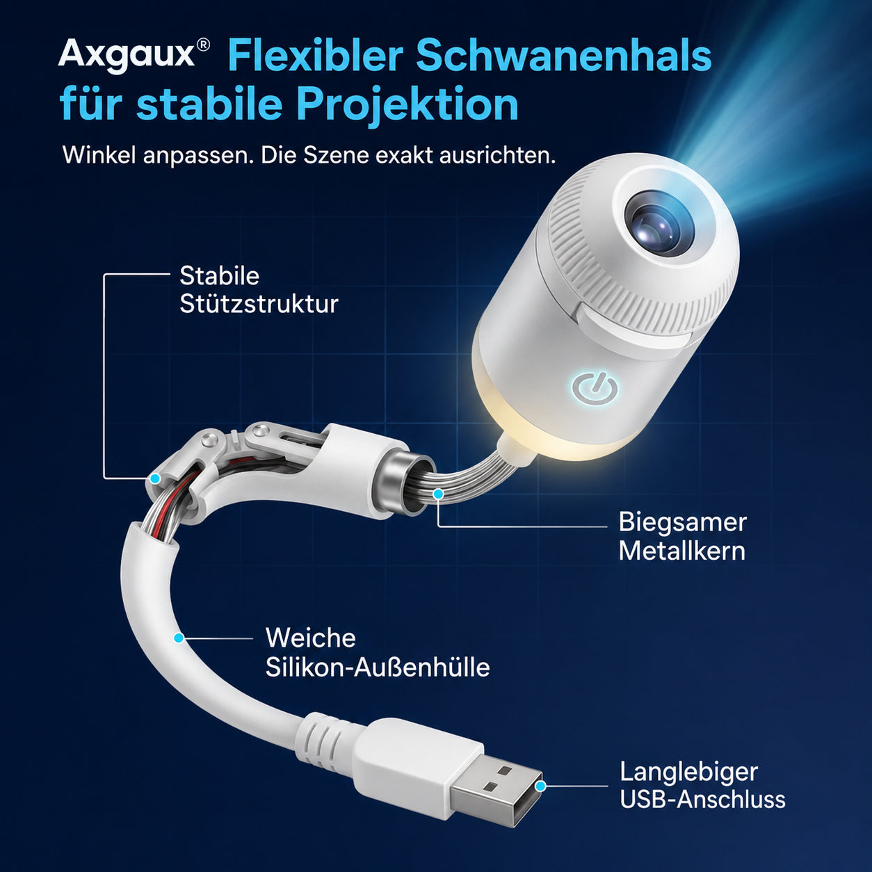 Nachtlicht-Projektor – Intelligenter holografischer Sternprojektor🐦‍🔥