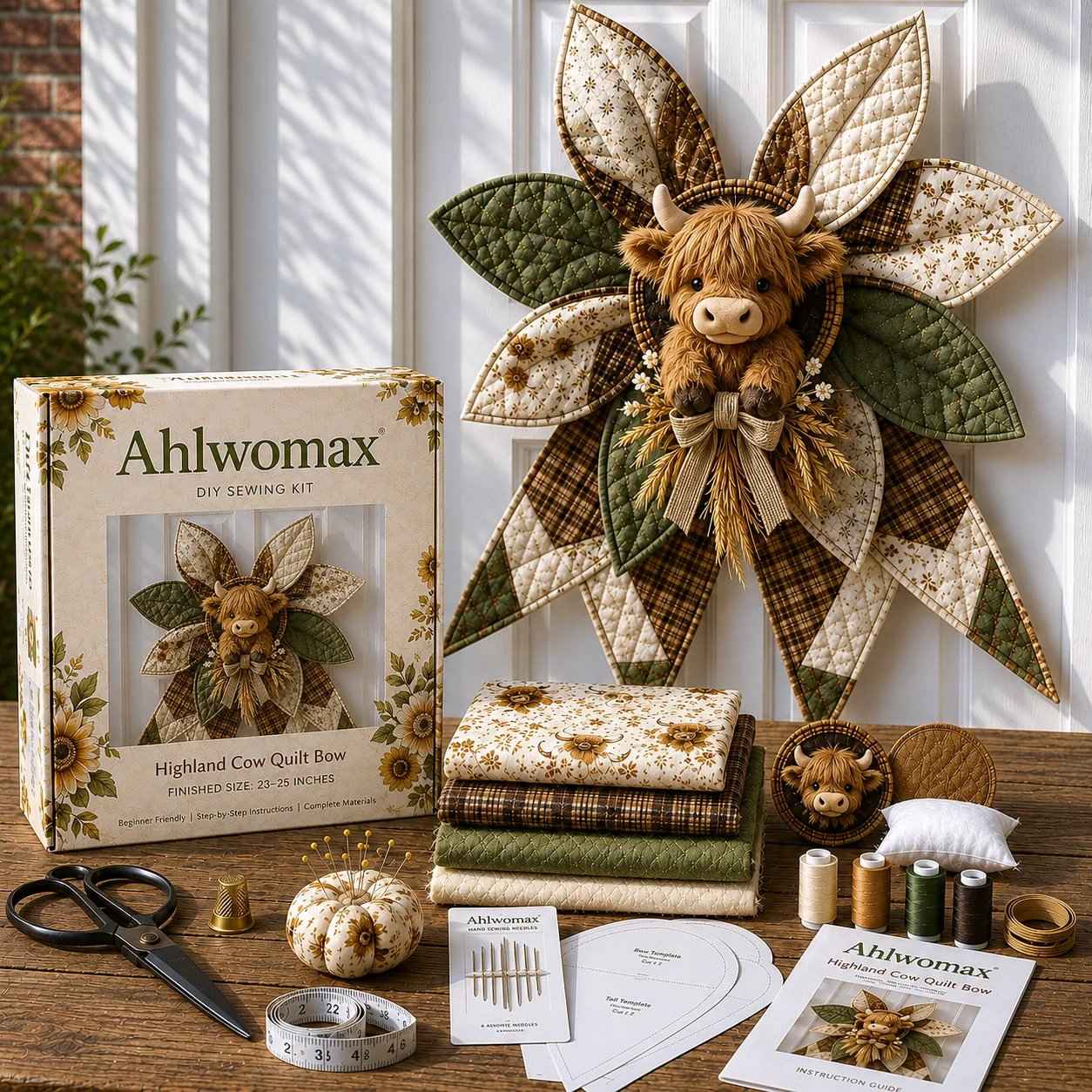 🔥HOT SALE🔥 Last Day 50% OFF - Large Patchwork Bow Sewing Kit