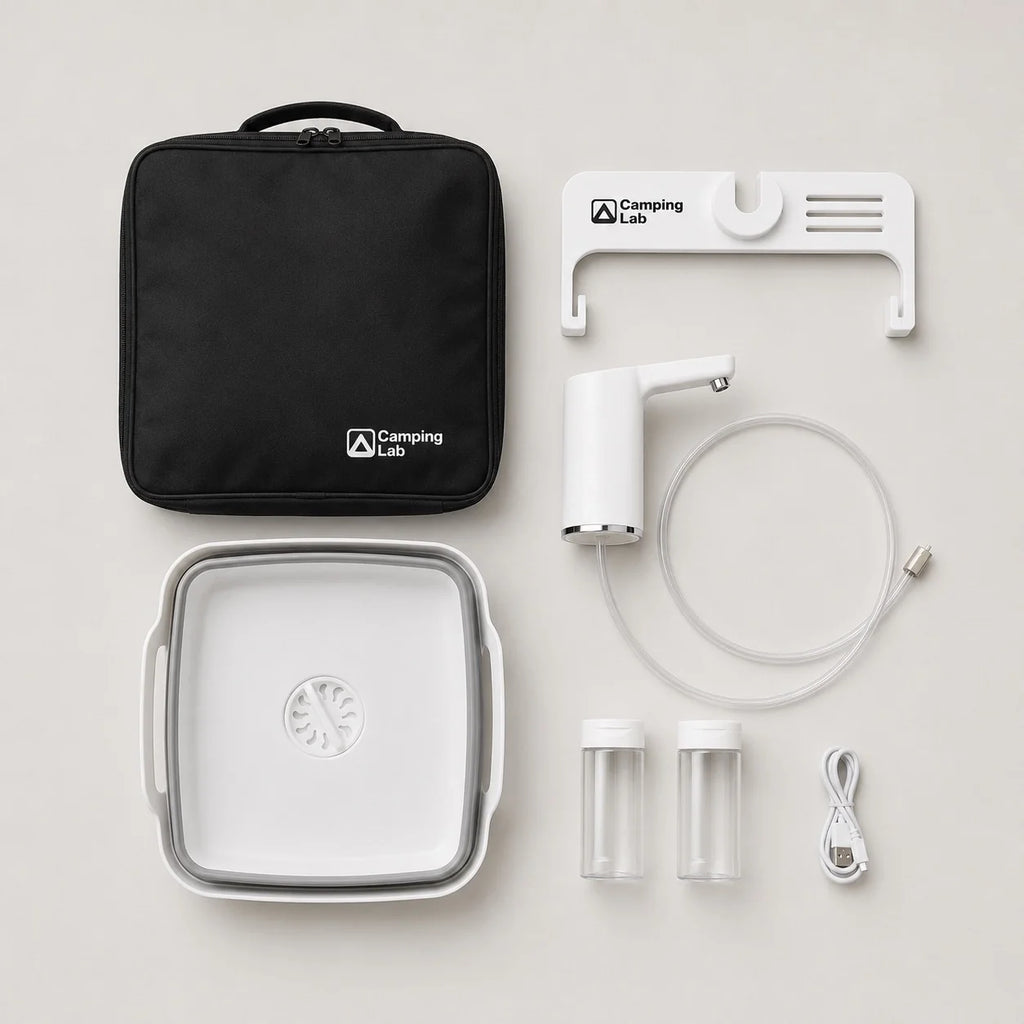 Portable camping sink