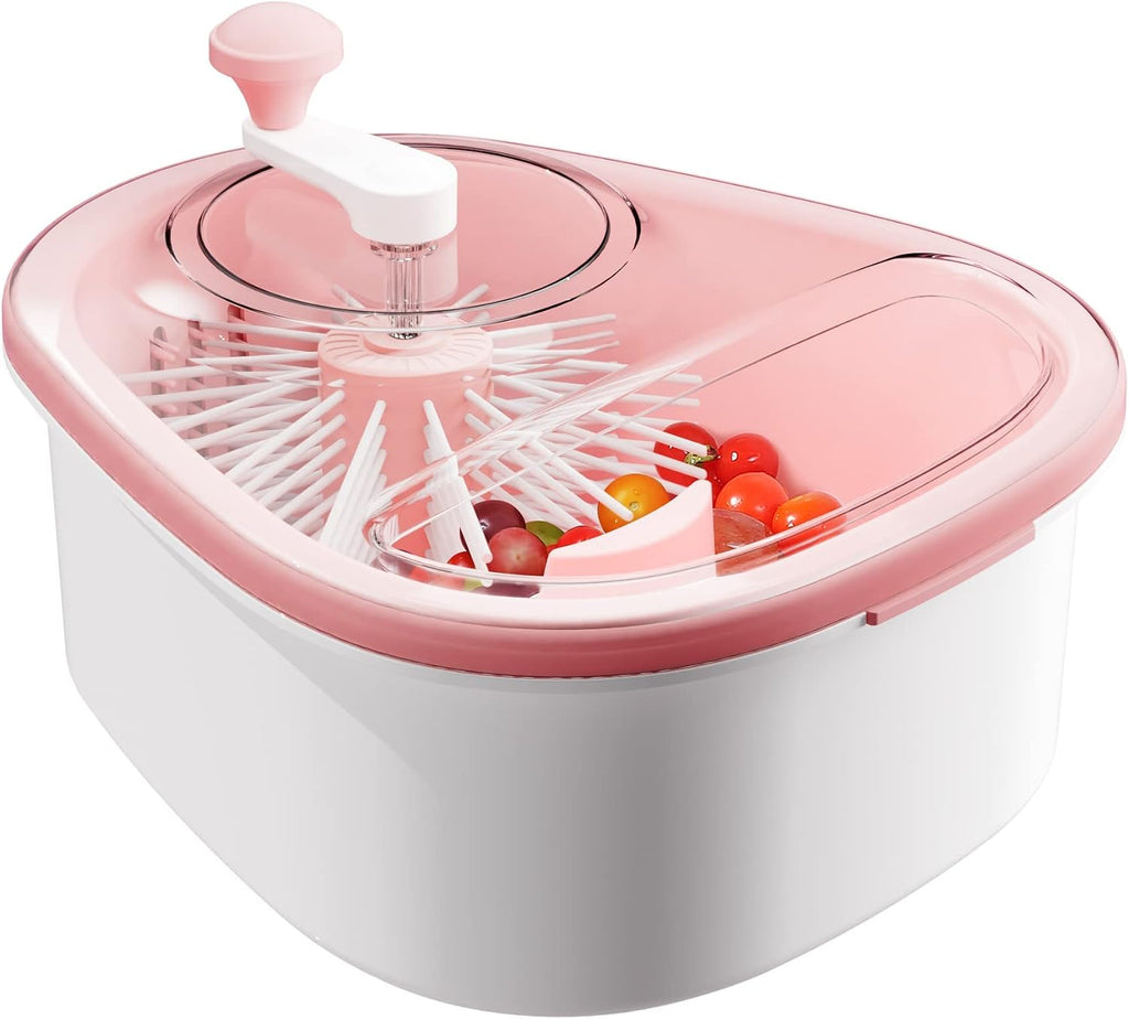 🎁Today 49% OFF🎁Fruit Washer and Spinner with Brush Heads