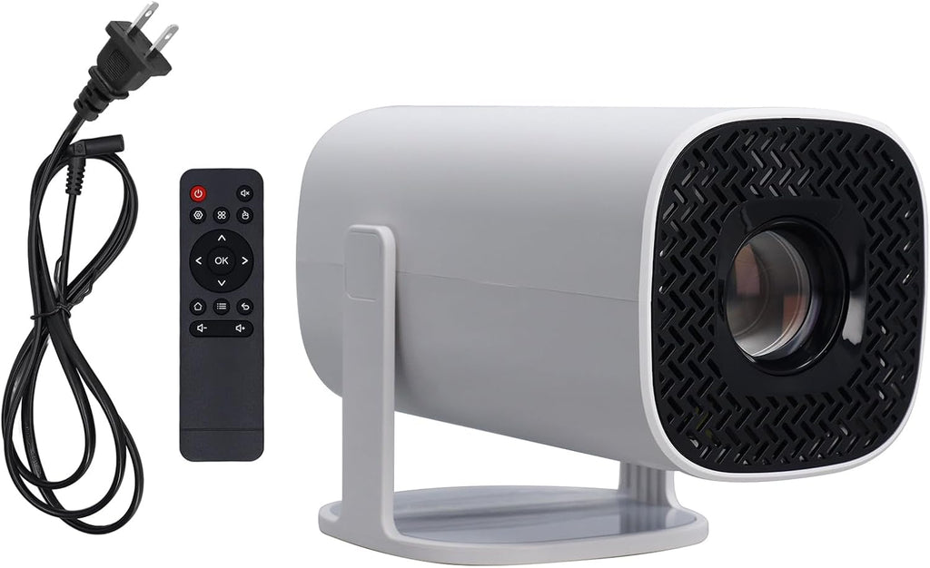Projector - 4K 1080P Support | Android 11.0 | Bluetooth 5.2 | 6 2.4/5G | 300 ANSI 10000LM | Auto Trapezoidal Correction | 16:9 & 4:3 | USB AUX | 180°Rotatable