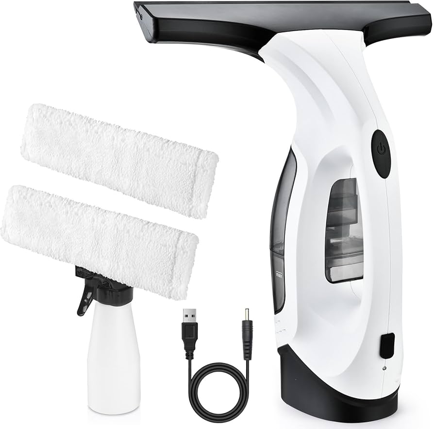 Electric Window Rechargeable Vacuum Cleaner مكنسحة نوافذ كهربائية قابلة للشحن