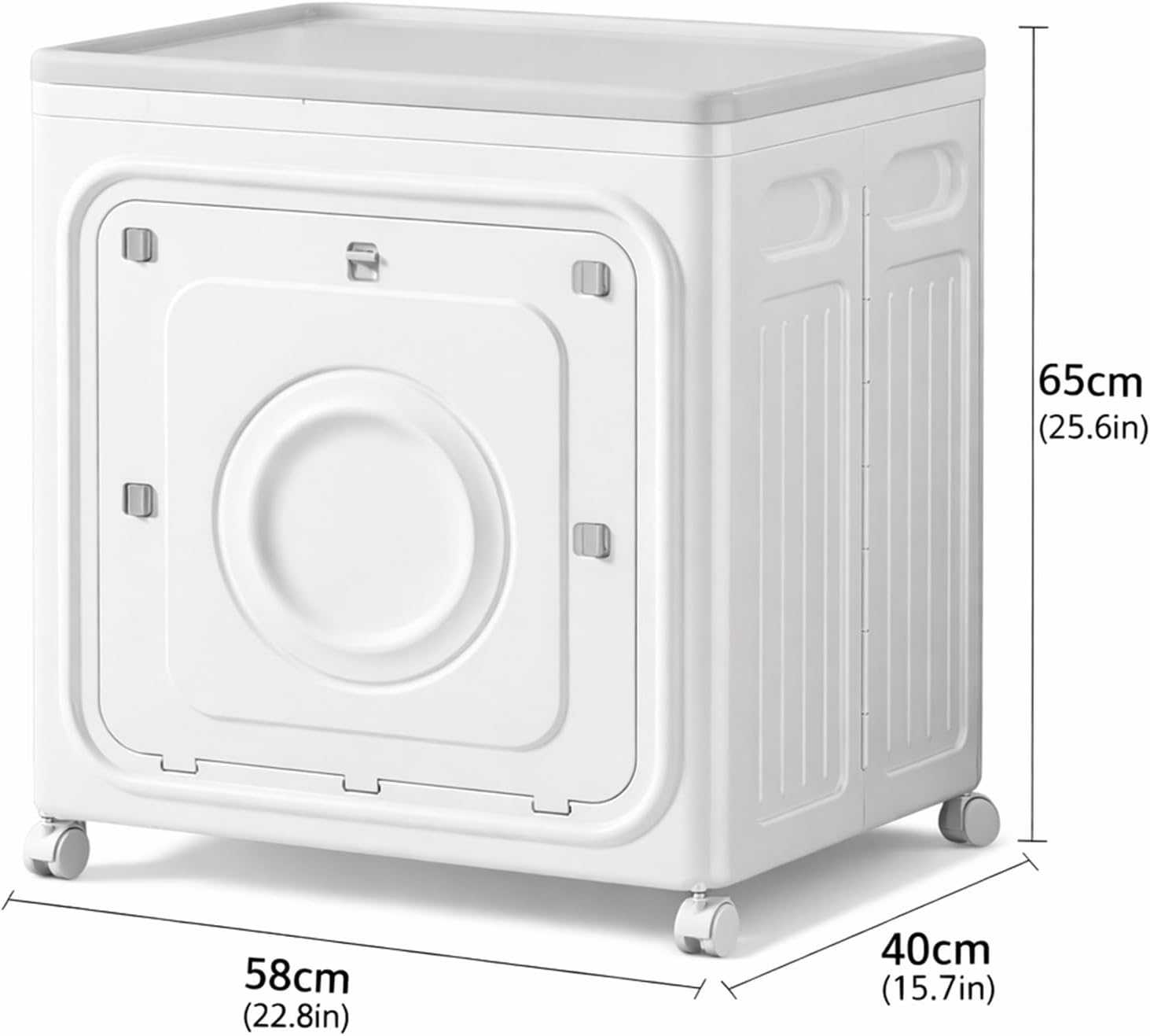 HOME150L Large Storage Box with Wheels, Foldable