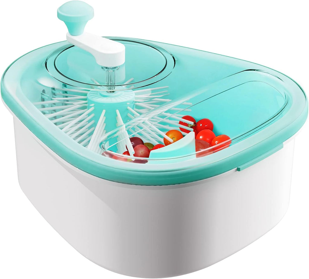 🎁Today 49% OFF🎁Fruit Washer and Spinner with Brush Heads