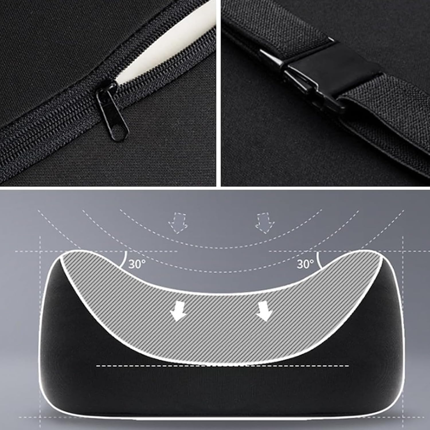 💥Hot Sale 49% OFF - Car Headrest &amp;amp; Lumbar Support Cushionimage🎁