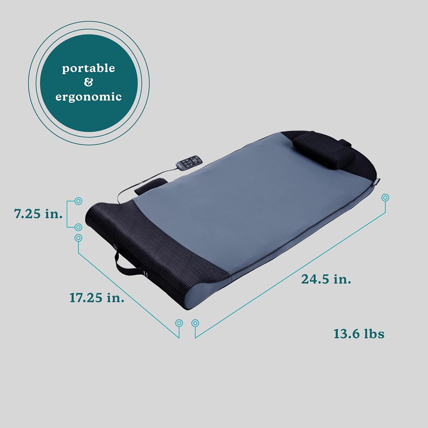 Homedics Fitness Stretching Mat with Air Compression, 3 Intensity