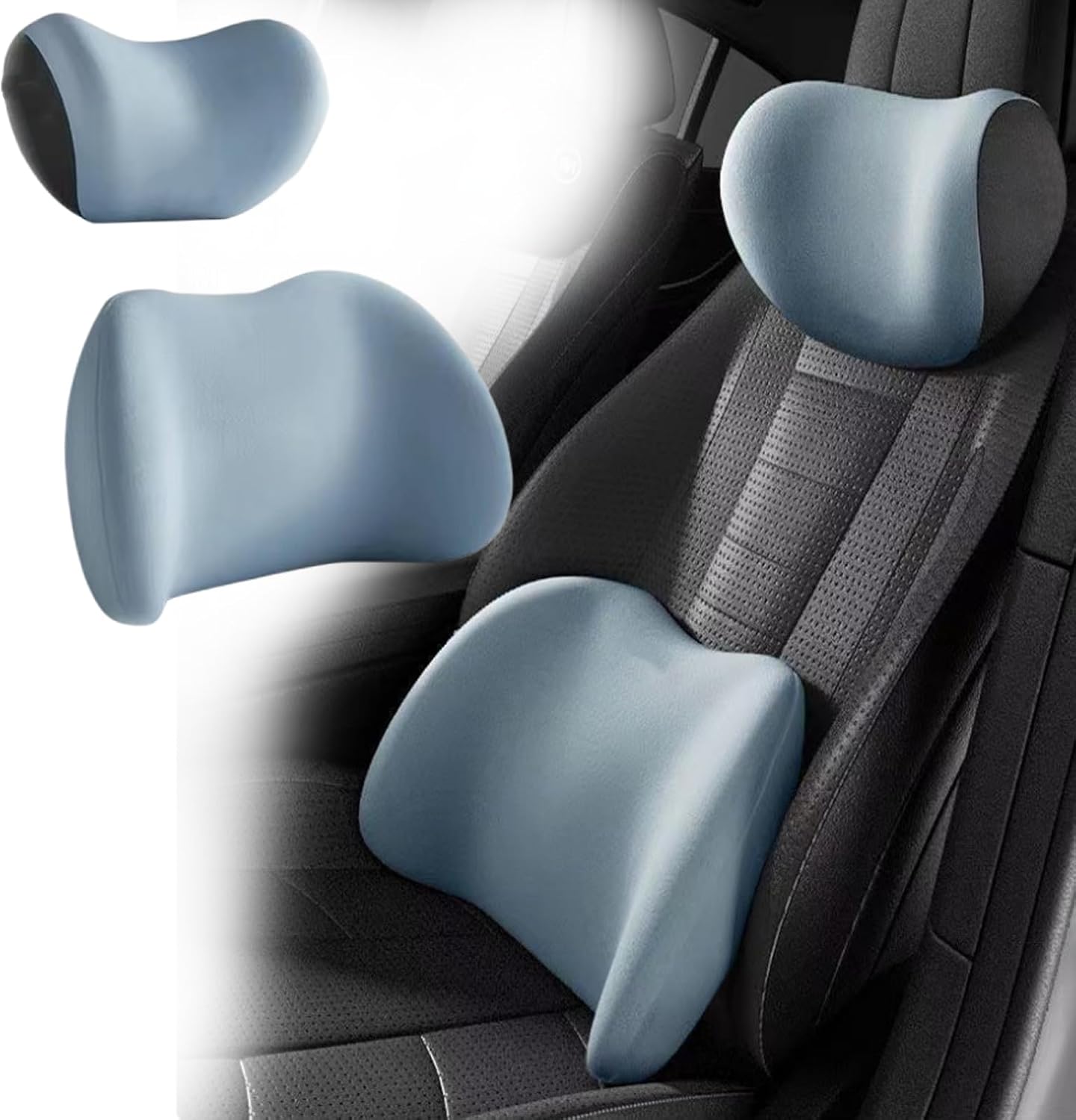 💥Hot Sale 49% OFF - Car Headrest &amp;amp; Lumbar Support Cushionimage🎁