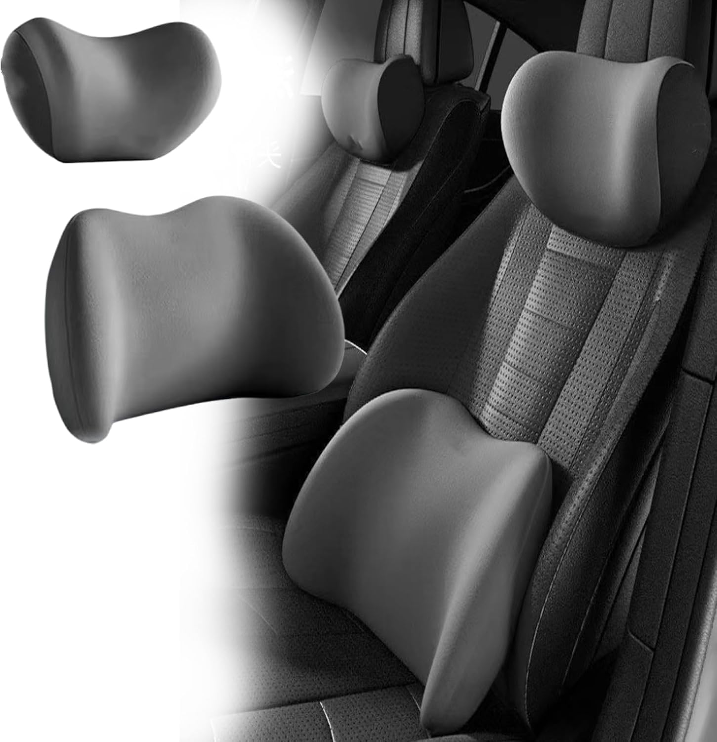 💥Hot Sale 49% OFF - Car Headrest &amp;amp; Lumbar Support Cushionimage🎁
