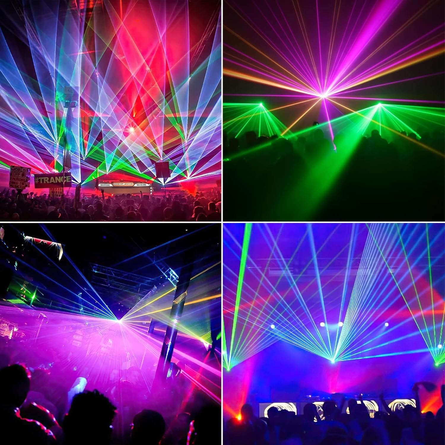 Five-hole RGB pattern scanning laser light B2
