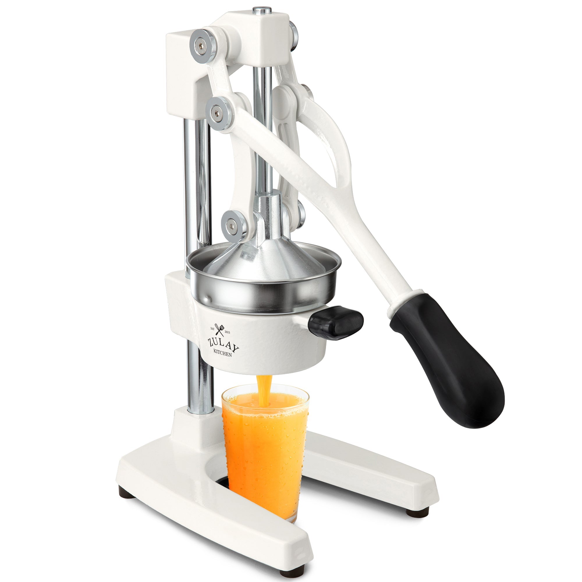 Cast Iron Juicer- White by Zulay Kitchen 