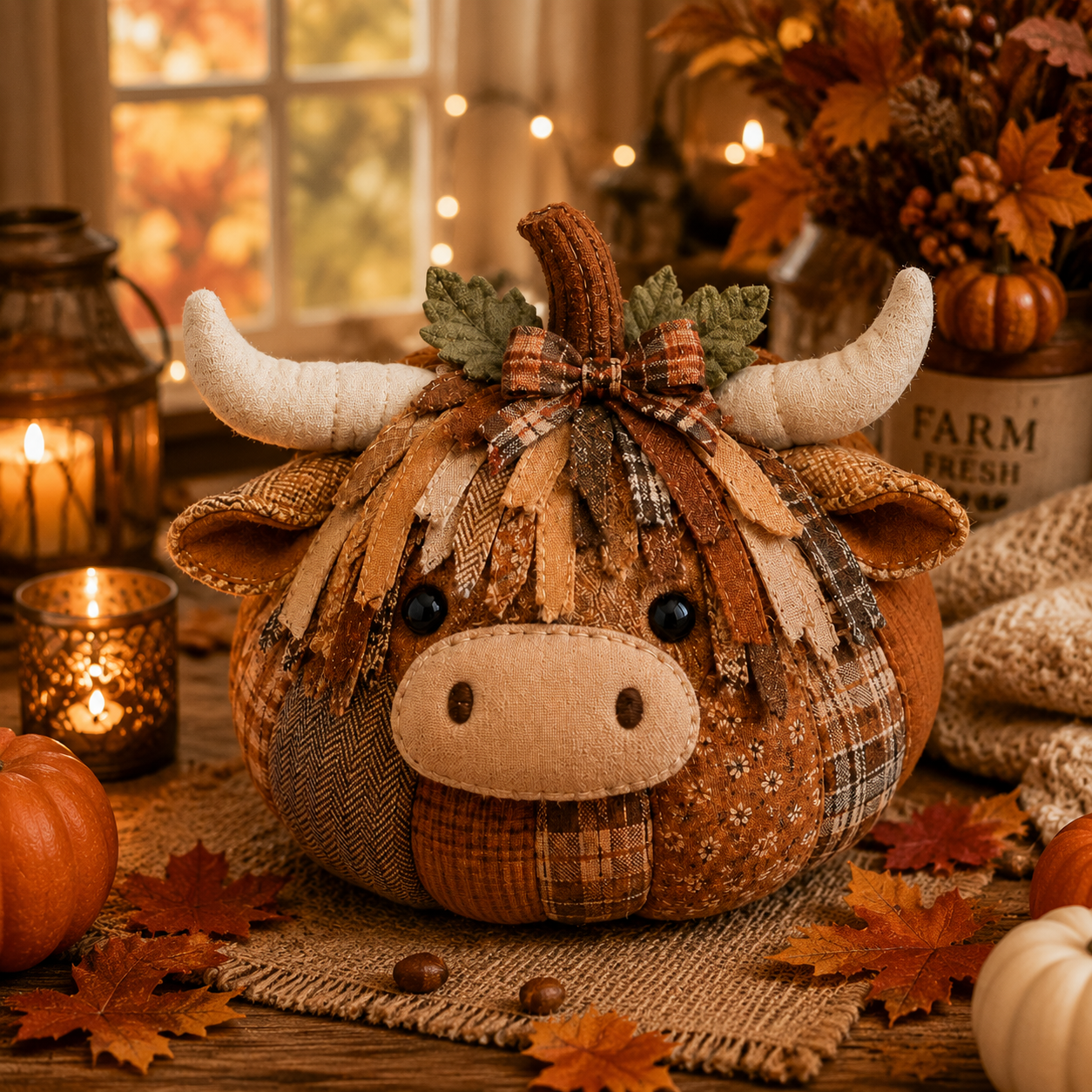 DIY Animal Pumpkin Sewing Kit – Cozy Fall Craft & Handmade Décor