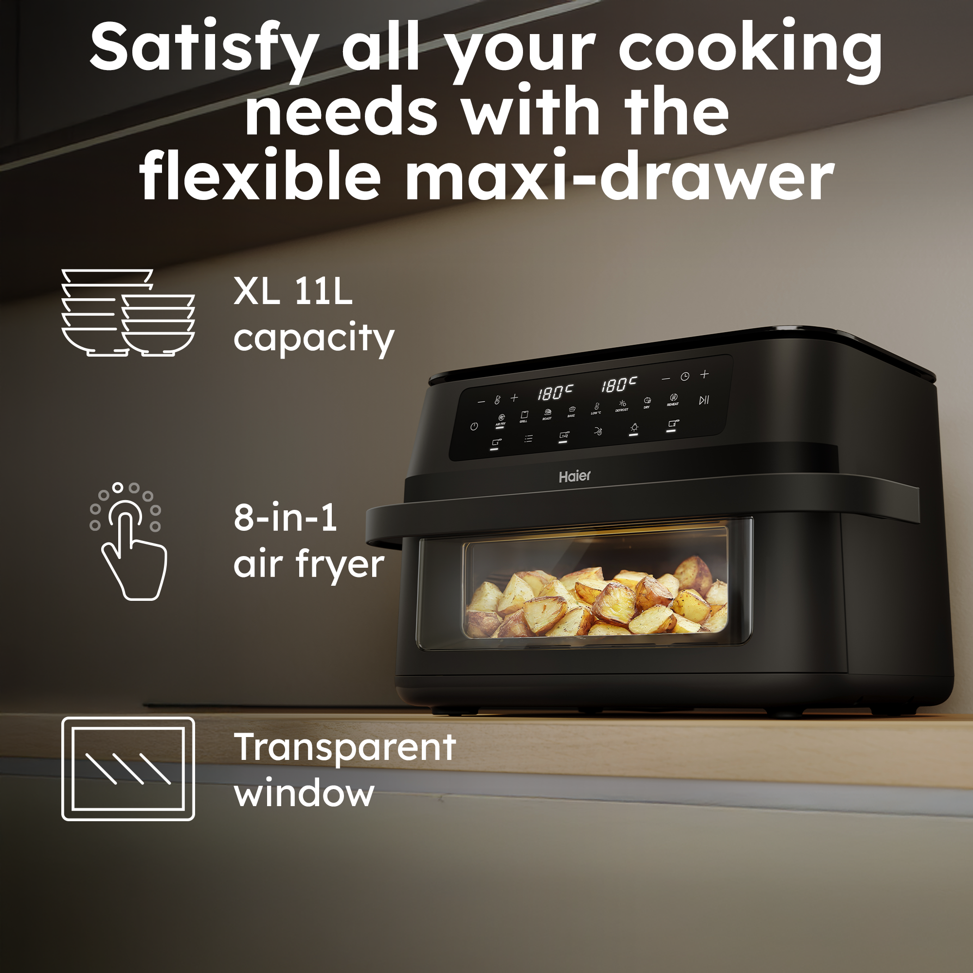 Air Fryer - I-Master Series 3 Flex Double Drawer