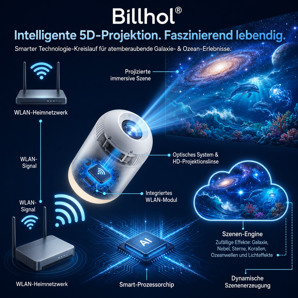 Night Light Projector – Intelligent holographic star projector🐦‍🔥
