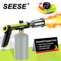 Powerful Propane Torch Gun, Adjustable Flame Blow Torch for Grilling, Weeding & Searing Steak