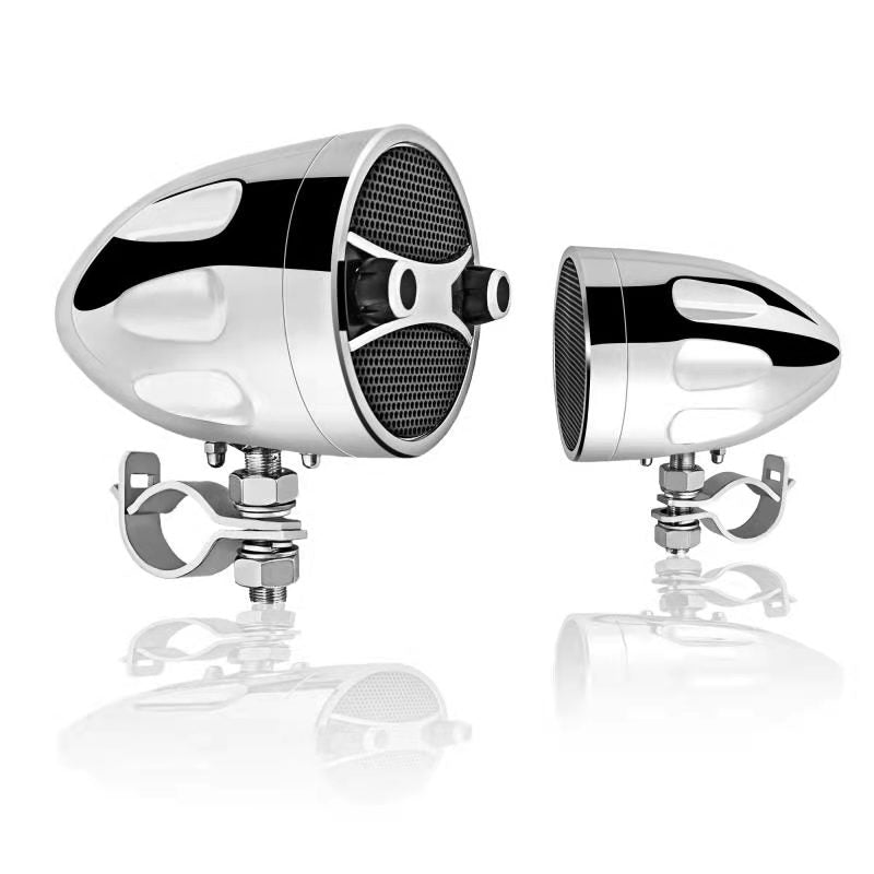 KSPEAKER S7CH chrome motorcycle handlebar speakers pair