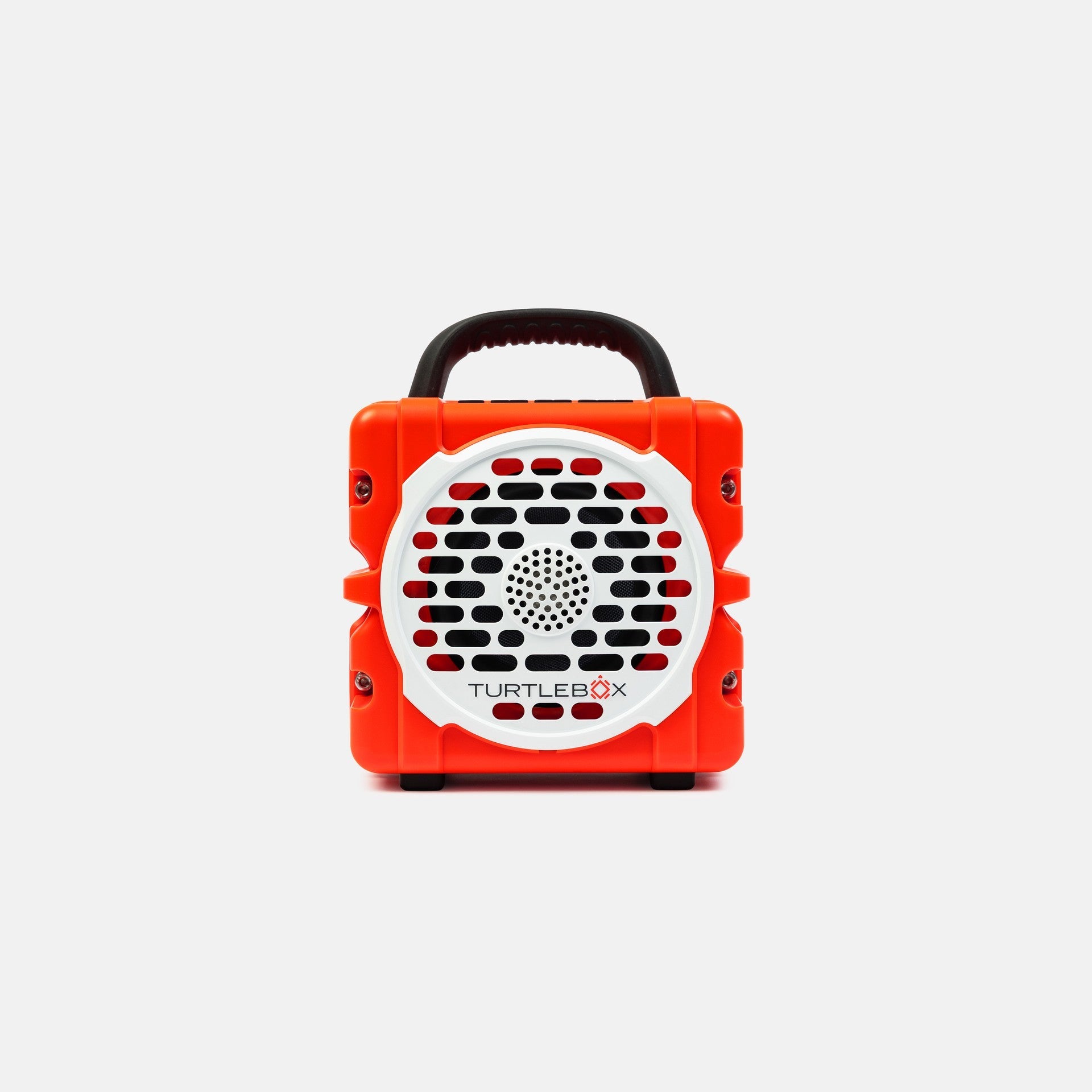 Orange and black portable speaker with 'Turtle Beach' branding on a white background no-gallery