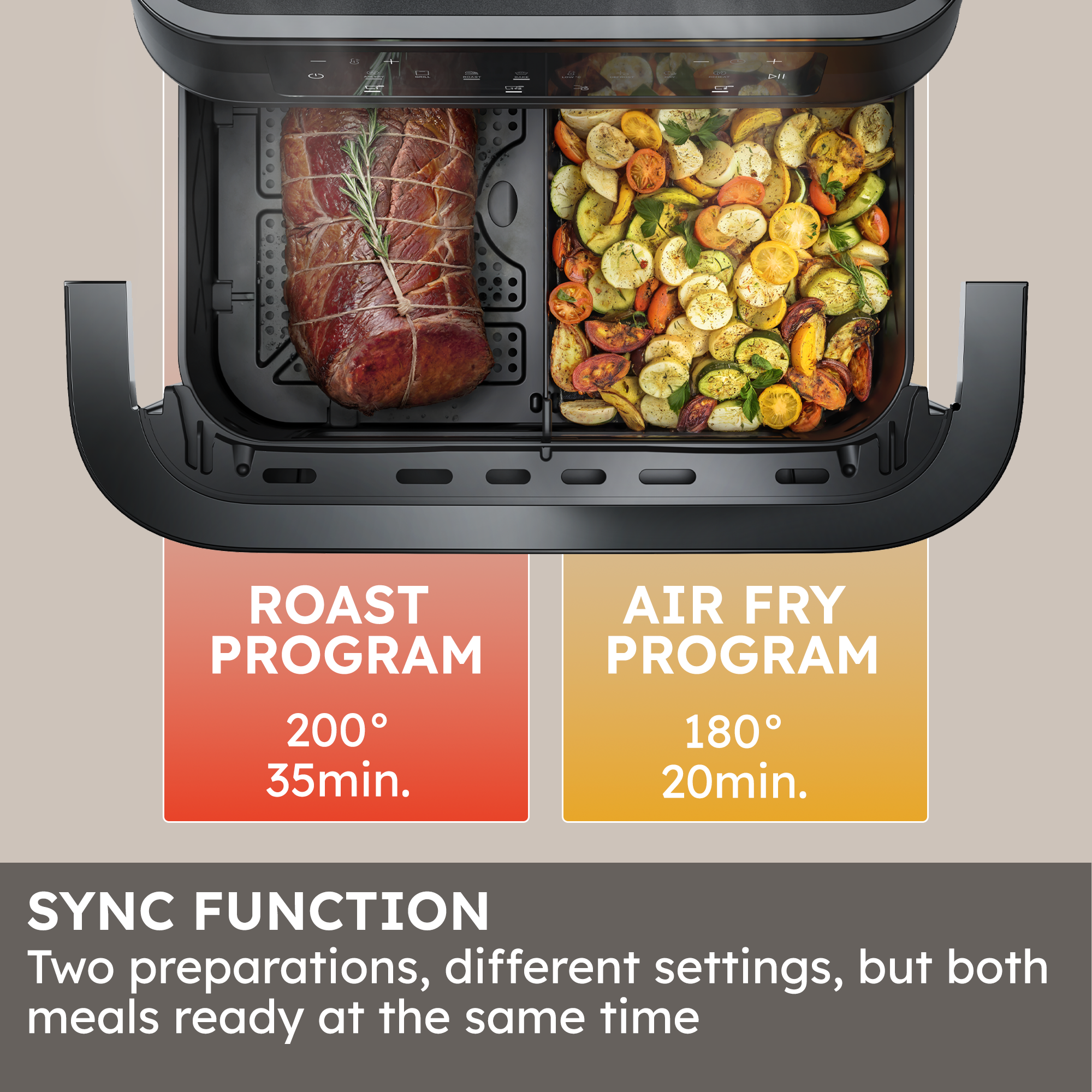 Air Fryer - I-Master Series 3 Flex Double Drawer