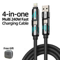 ⚡️4-in-1 Multi USB Charging Cable 240W 5ft (1.5 meters)