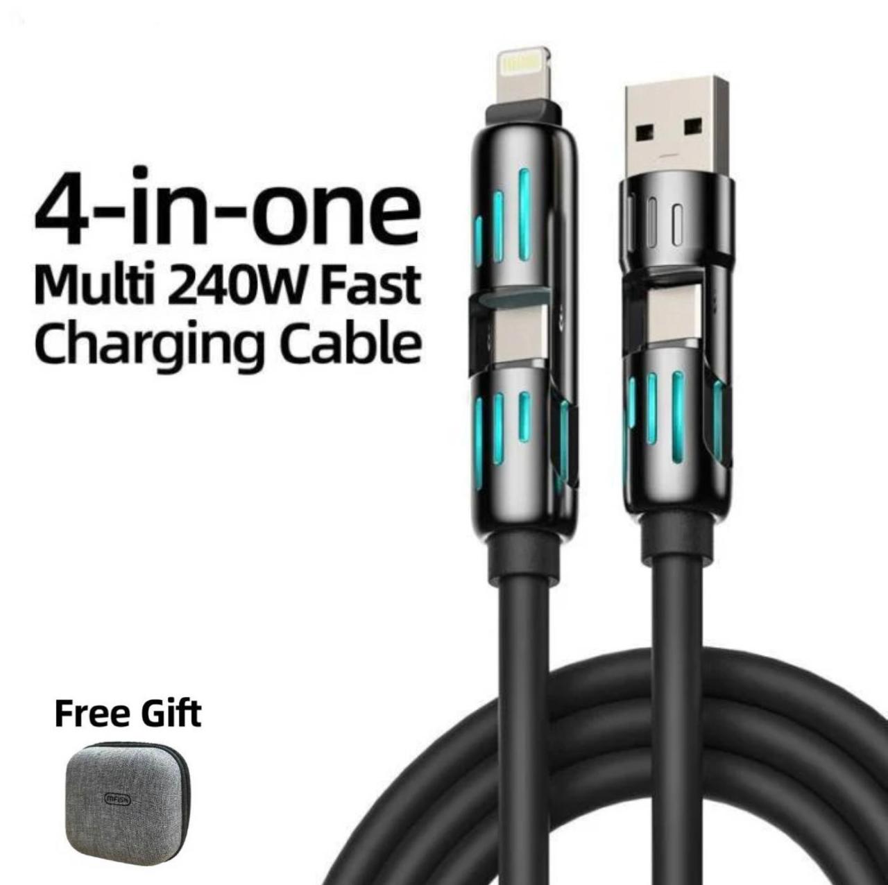 ⚡️4-in-1 Multi USB Charging Cable 240W 5ft (1.5 meters)