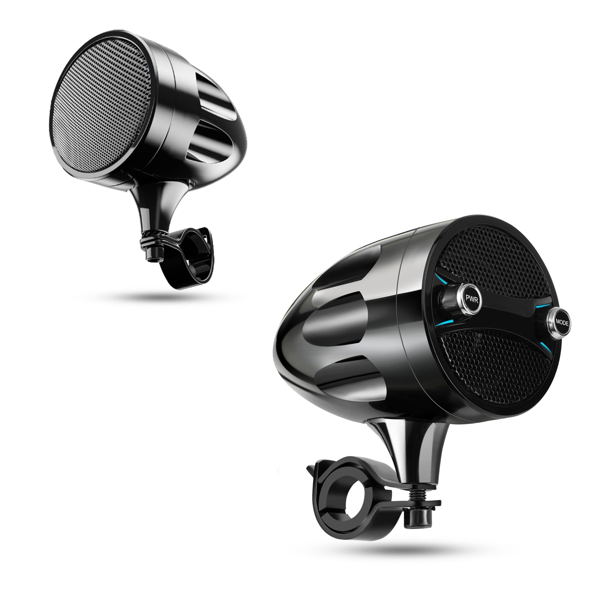 KSPEAKER S7BL black motorcycle handlebar speakers pair