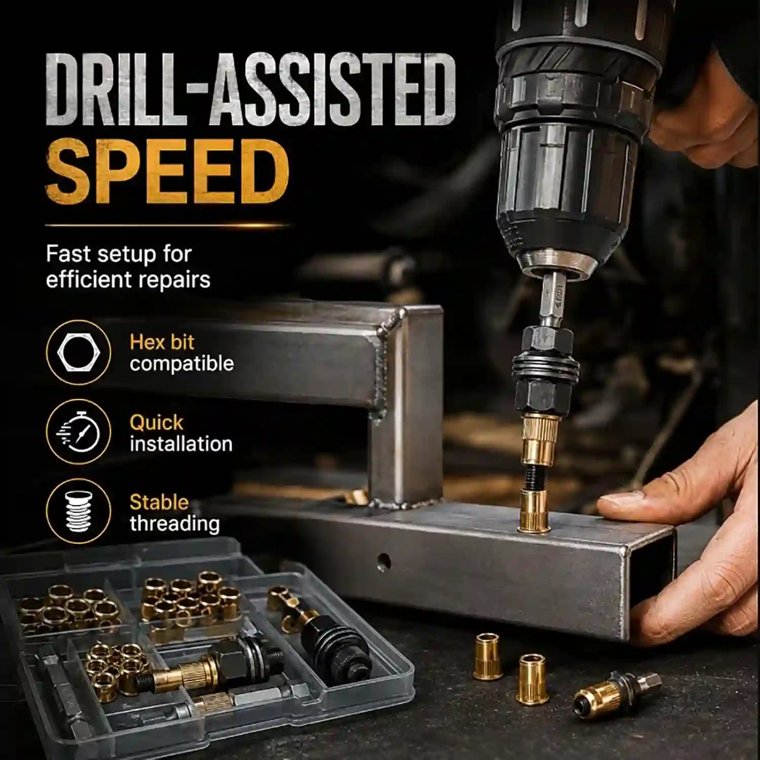 Turn Your Drill Into a Riveter — Install Rivet Nuts in Seconds